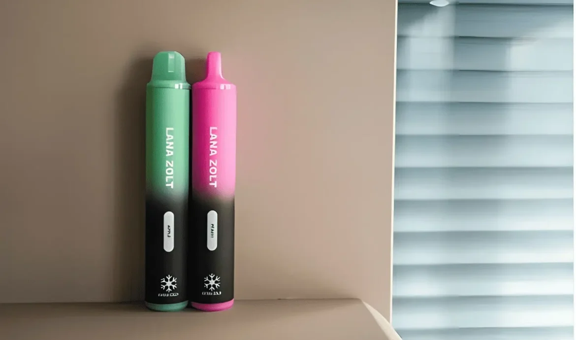 LANA 拋棄式電子煙產品的簡約設計與現代質感展示